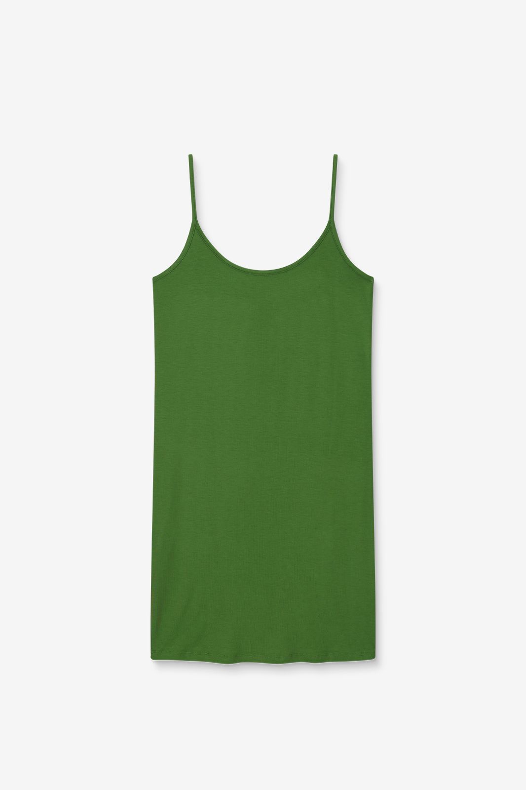 Groene jersey slip jurk