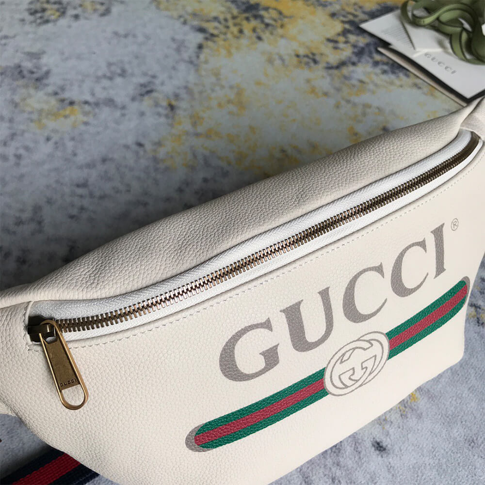 GG PRINT LEATHER BUMBAG - Top Club
