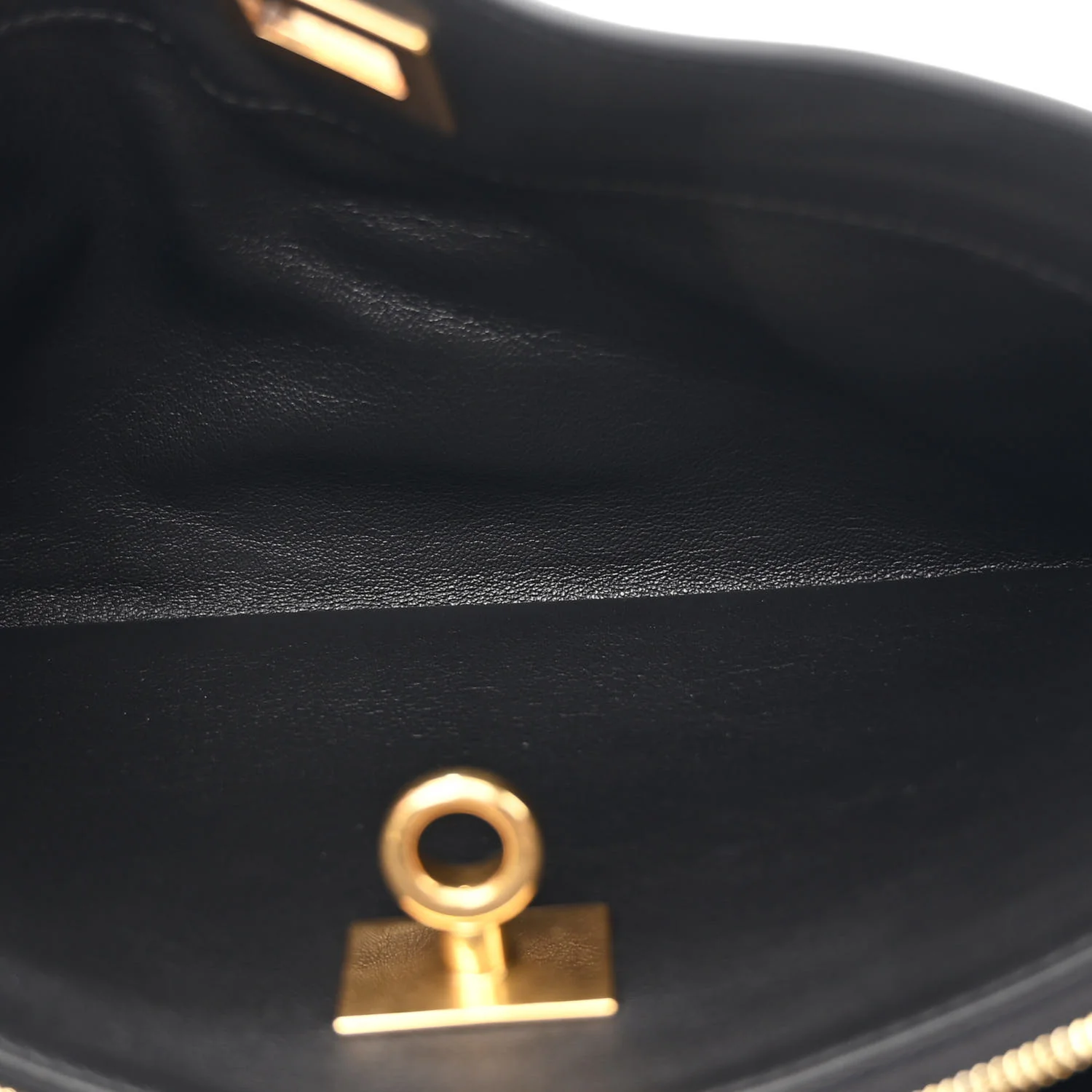 Natural Smooth Calfskin Rodeo Sling Pochette Black - Top Club