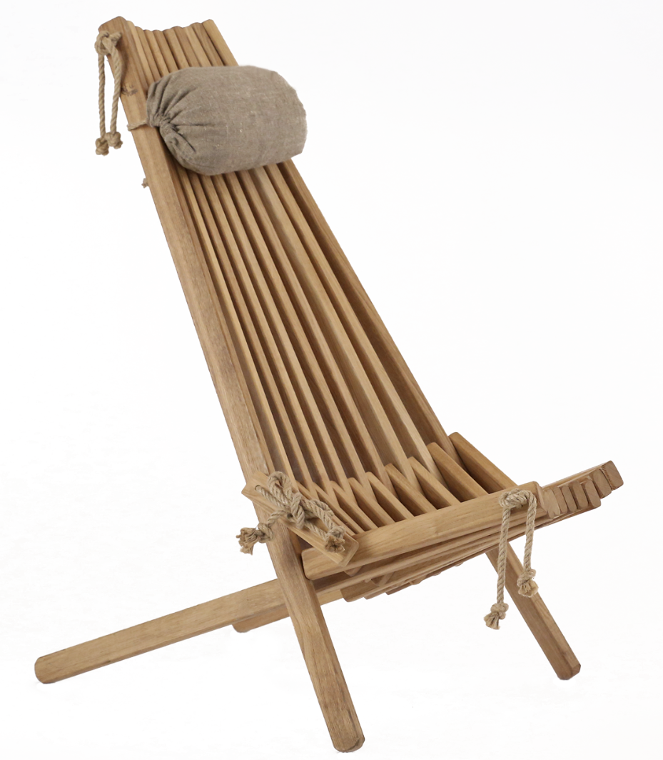 Ecochair Oak (inclusief hoofdkussen) Ecochair Oak geolied inclusief hoofdkussen