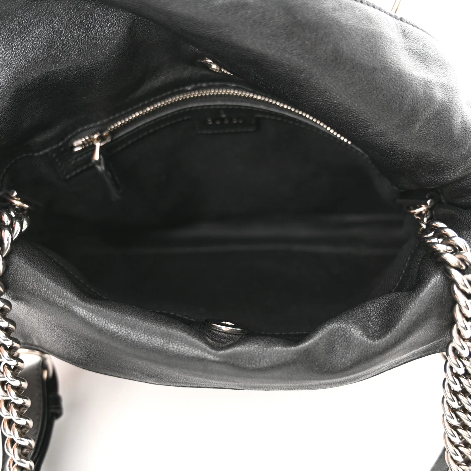 Sakai Be Green Calfskin Diagonal Stitched Small Blondie Tote Black - Top Club