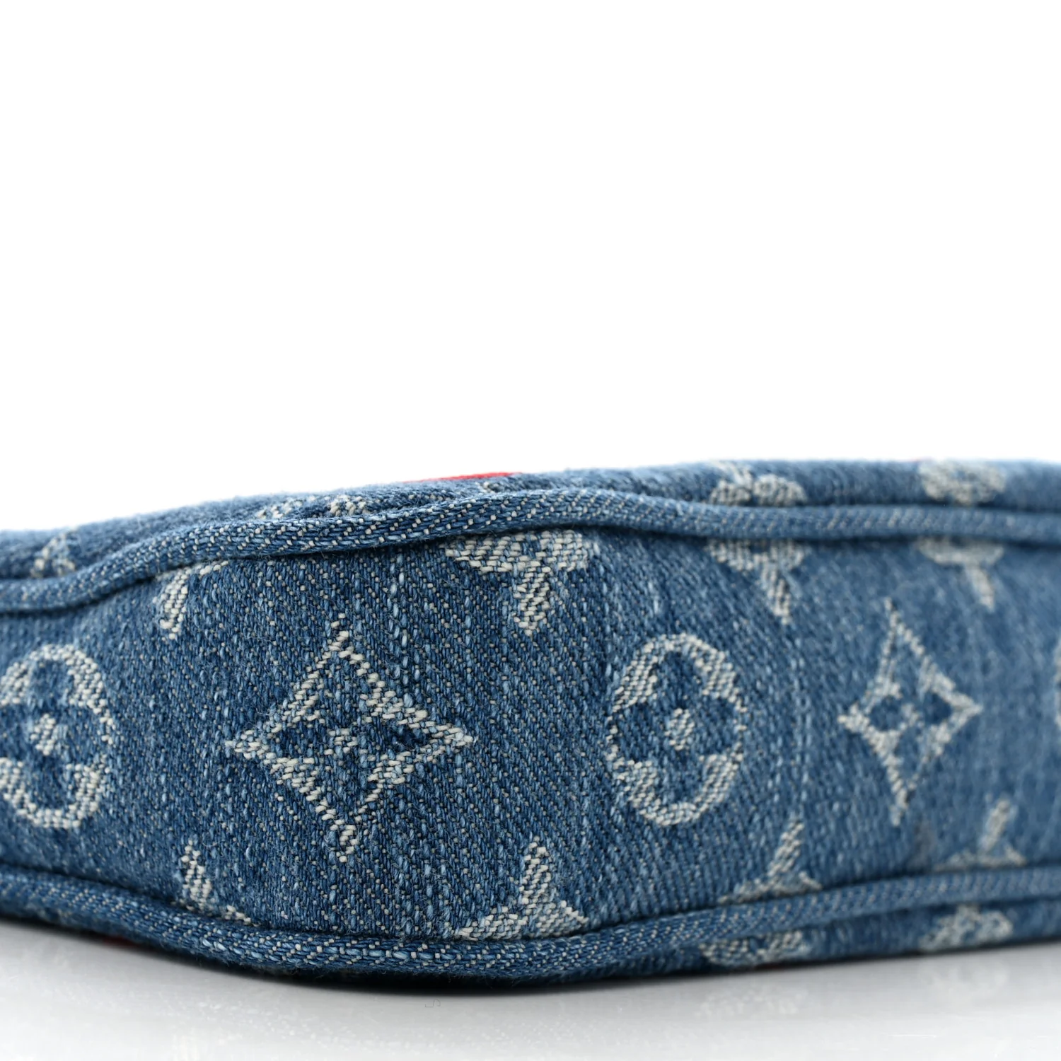 LV X TM Monogram Denim Cerises Pochette Accessories Blue - Top Club