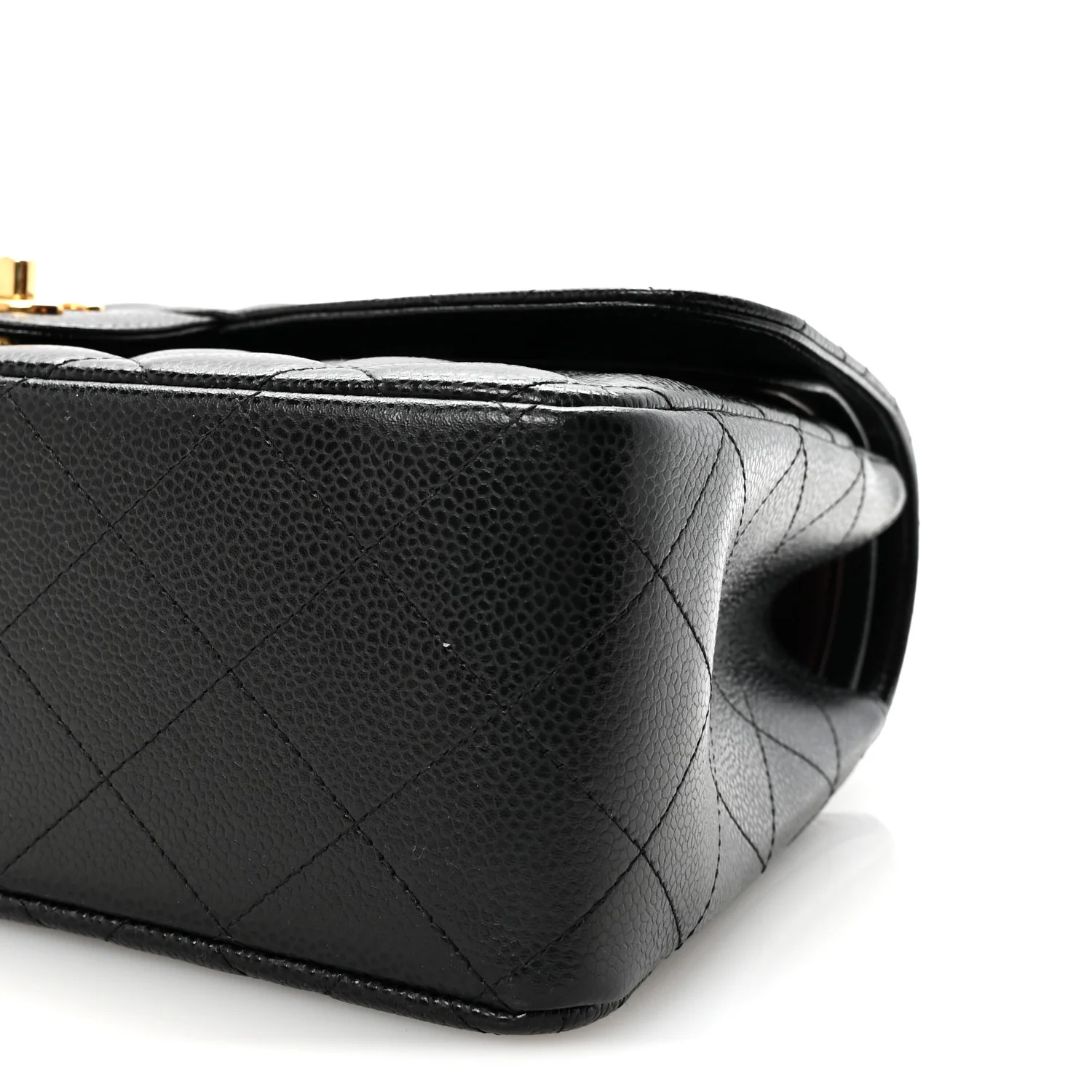 Caviar Quilted Jumbo Double Flap Black - Top Club