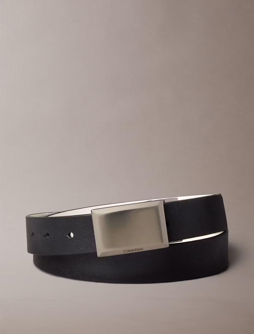 COACH Hammered Plaque Belt