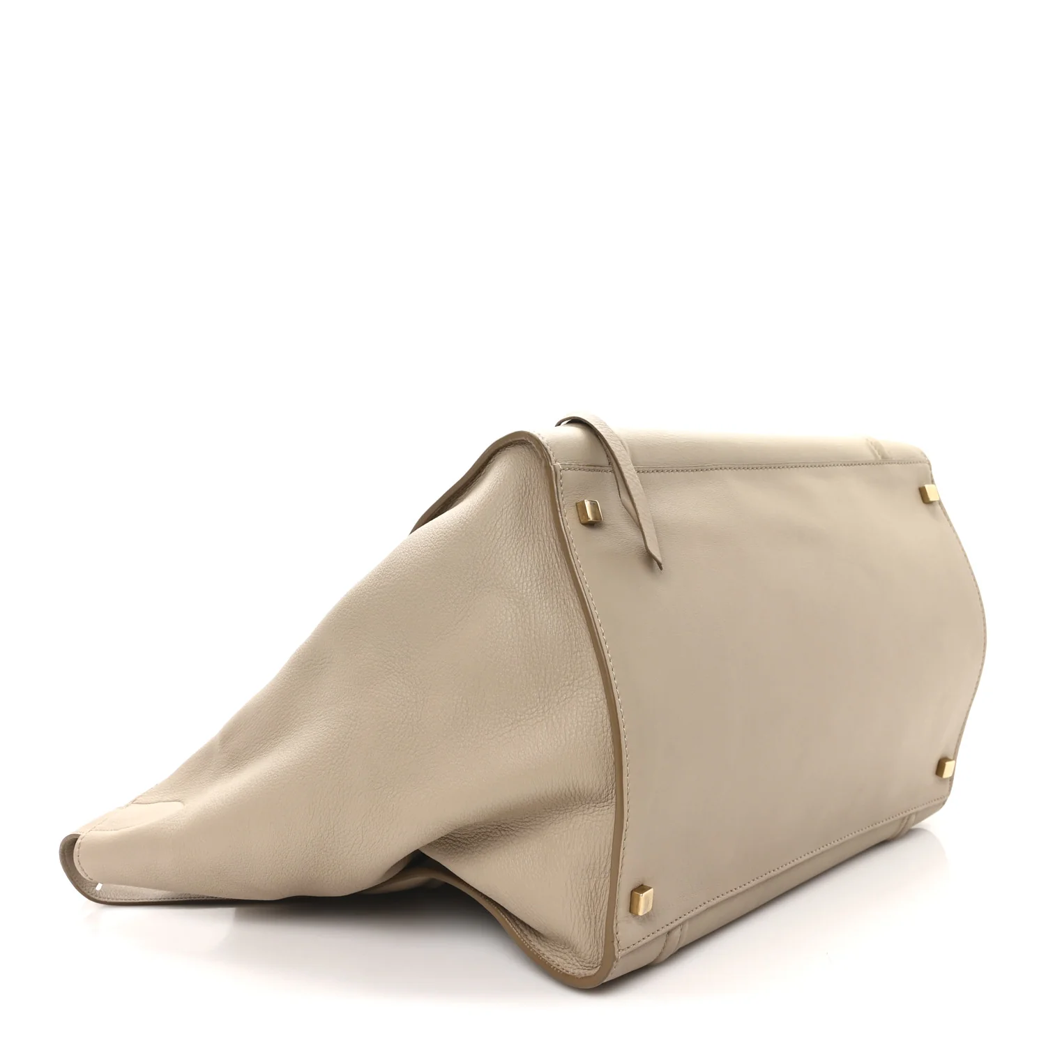 Supple Calfskin Large Phantom Luggage Dune - Top Club