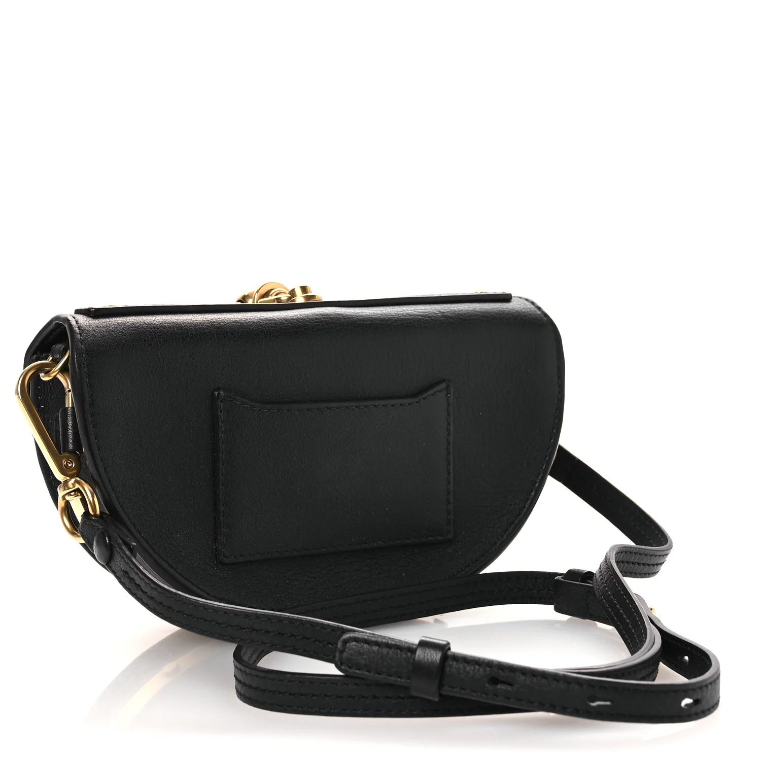 Calfskin Small Nile Bracelet Minaudiere Bag Black - Top Club