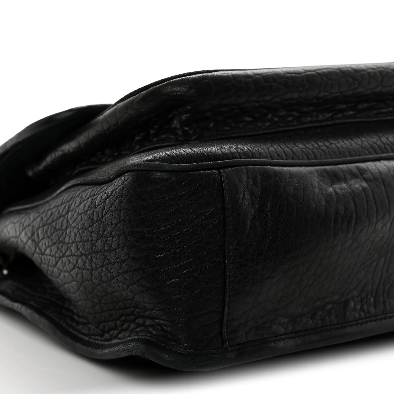 Grained Lambskin Monogram Large Niki Chain Satchel Black - Top Club