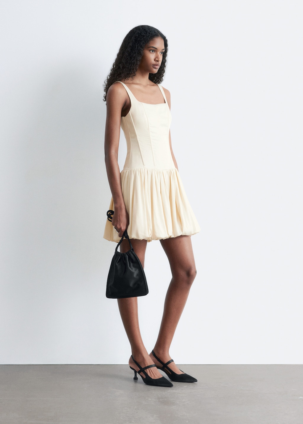 & Other Stories CORSET BUBBLE MINI DRESS