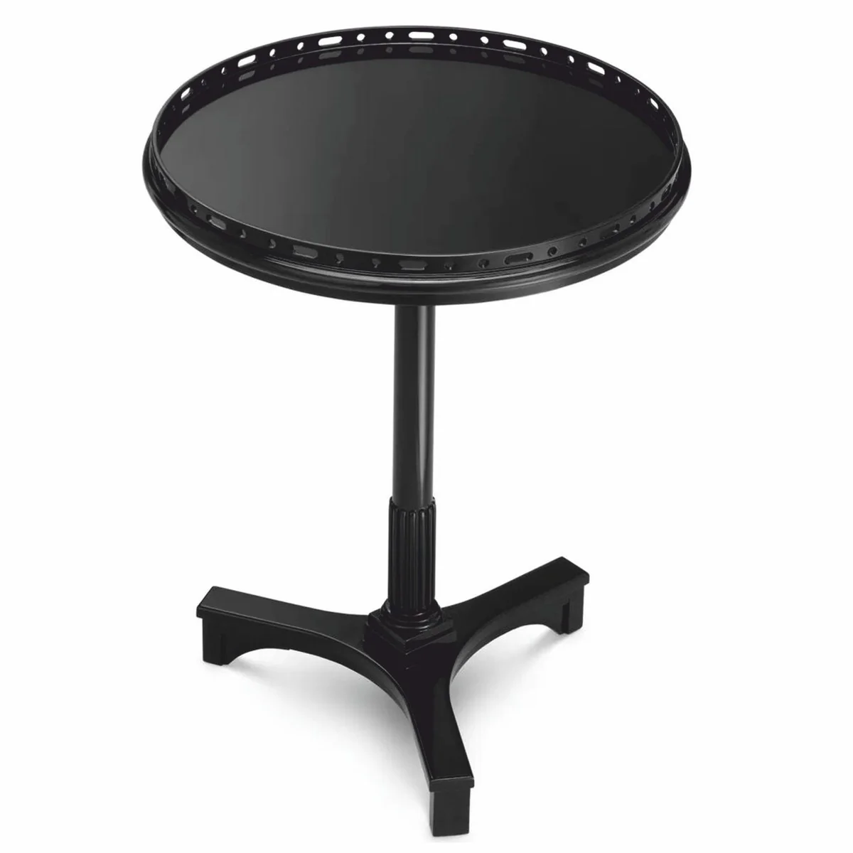Luxury Mahogany Side Table Black H. 74.5 cm - Hotel Furniture
