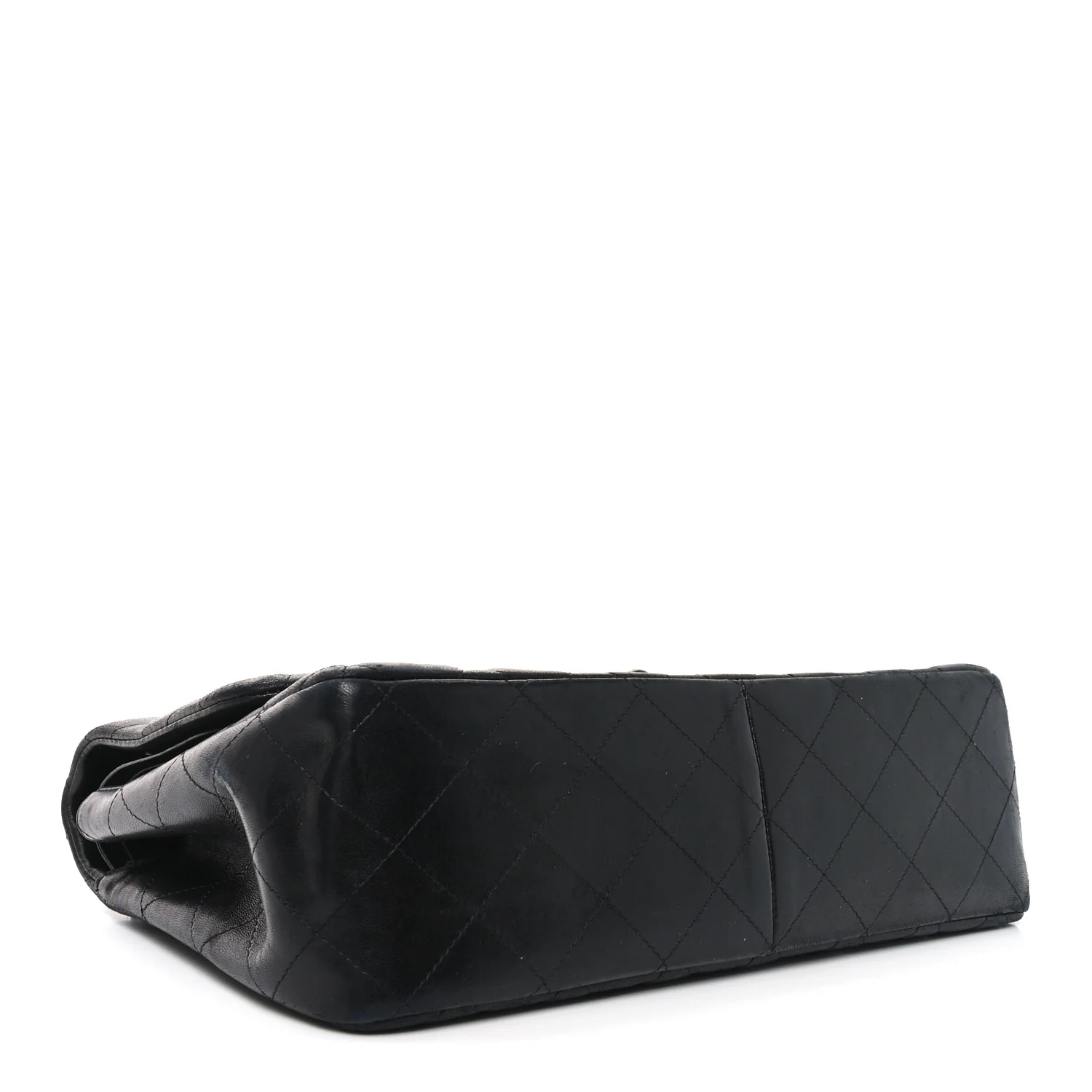 Lambskin Quilted Jumbo Double Flap So Black - Top Club