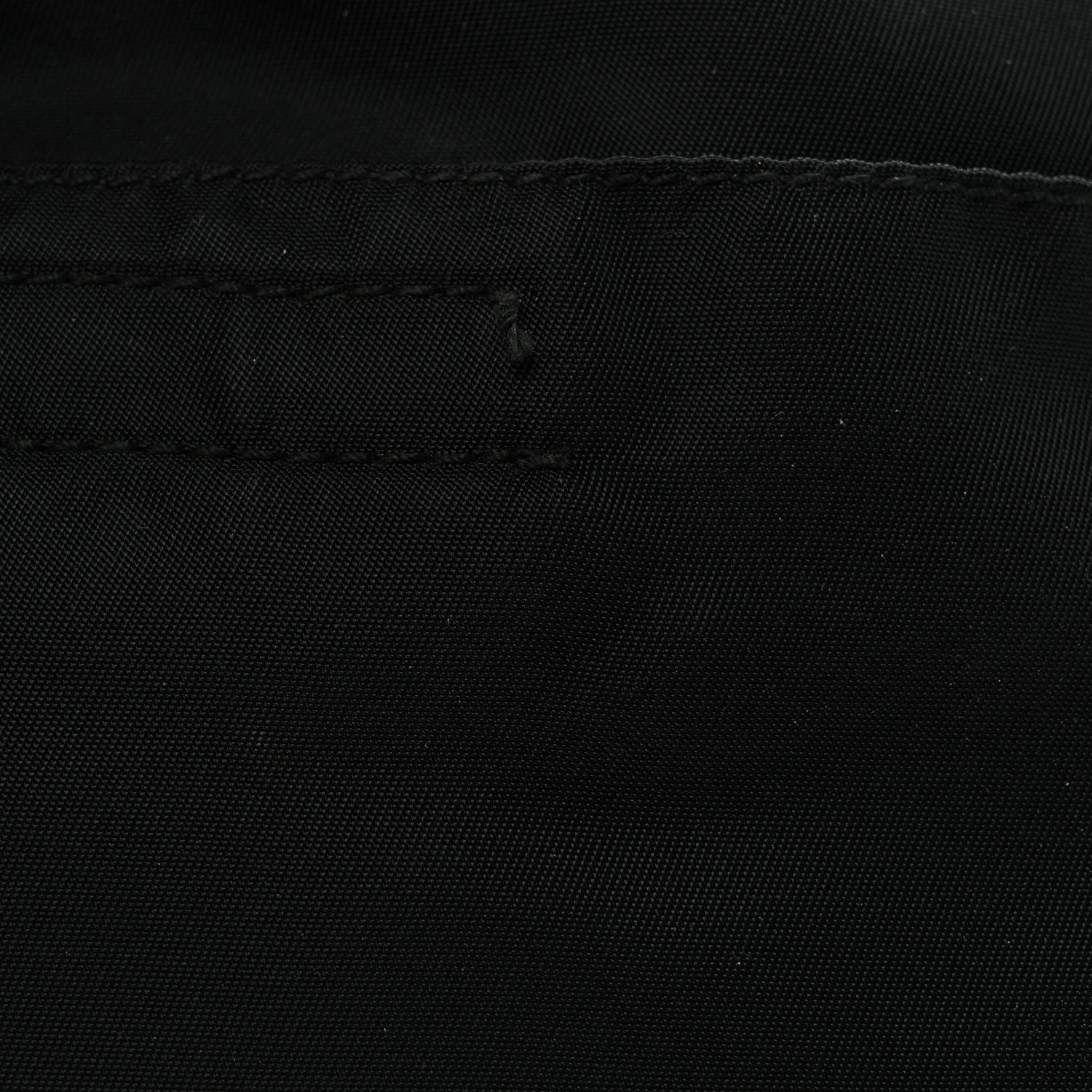 Nylon Mini Flat Messenger Bag Black - Top Club