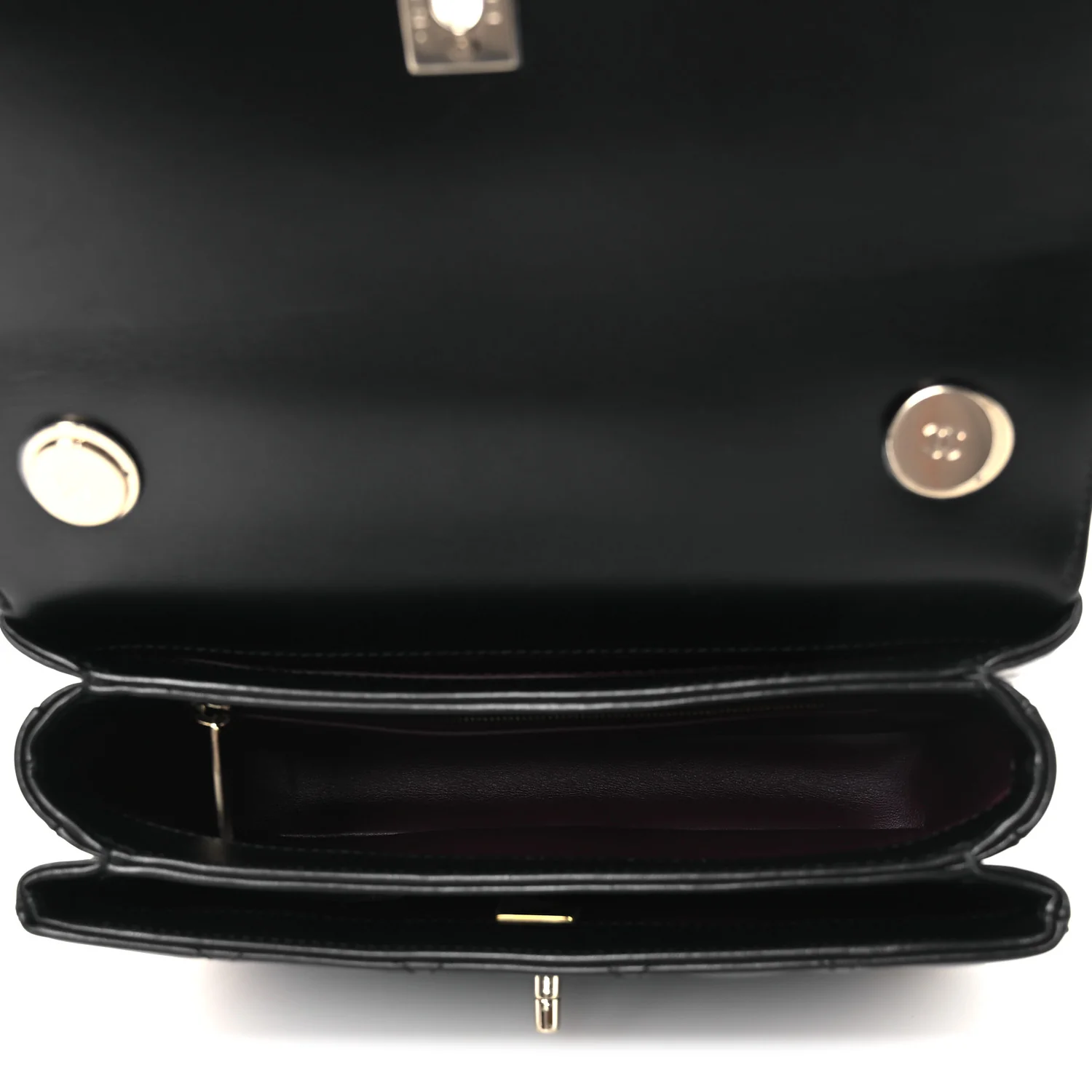 Lambskin Quilted Small Trendy CC Dual Handle Flap Bag Black - Top Club