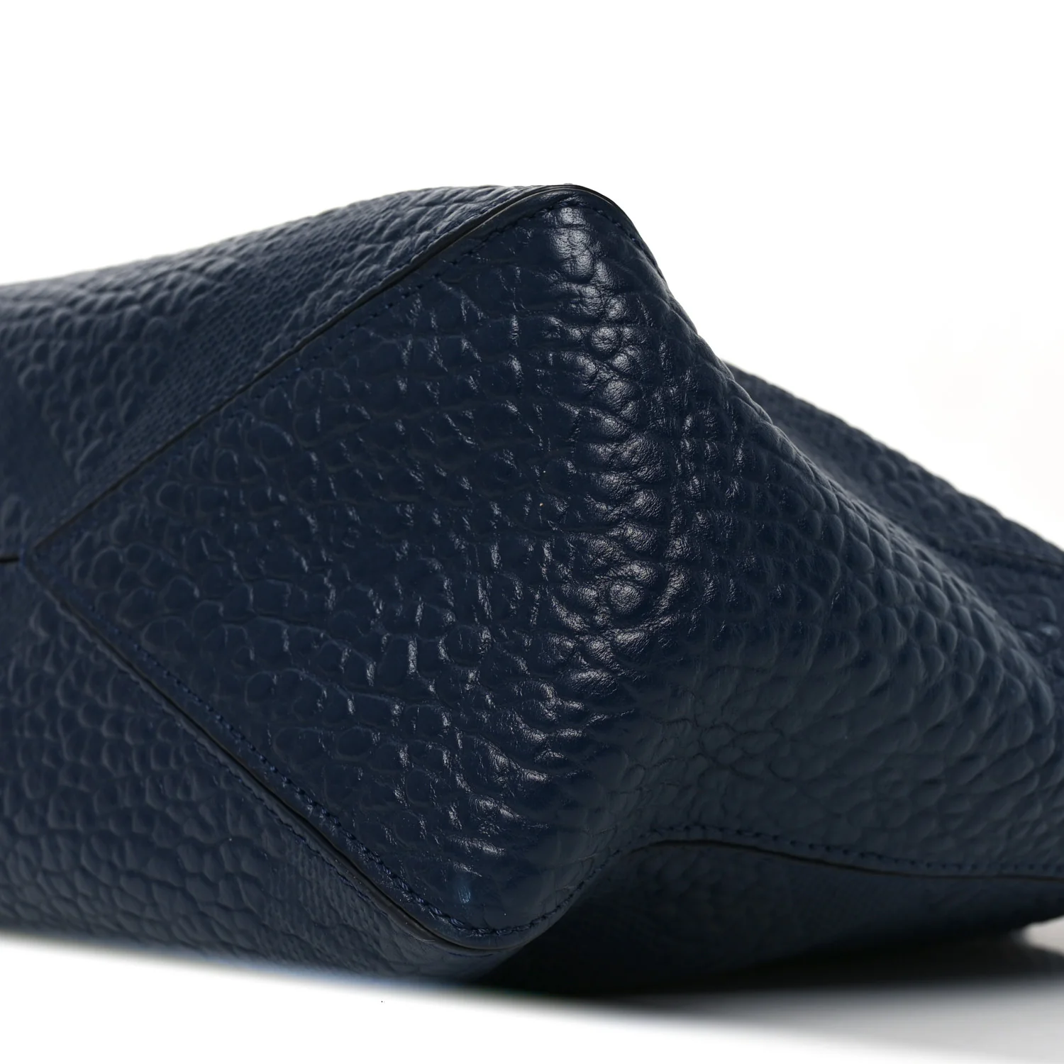 Heritage Grain Check Embossed Medium Dewsbury Tote Blue Carbon - Top Club