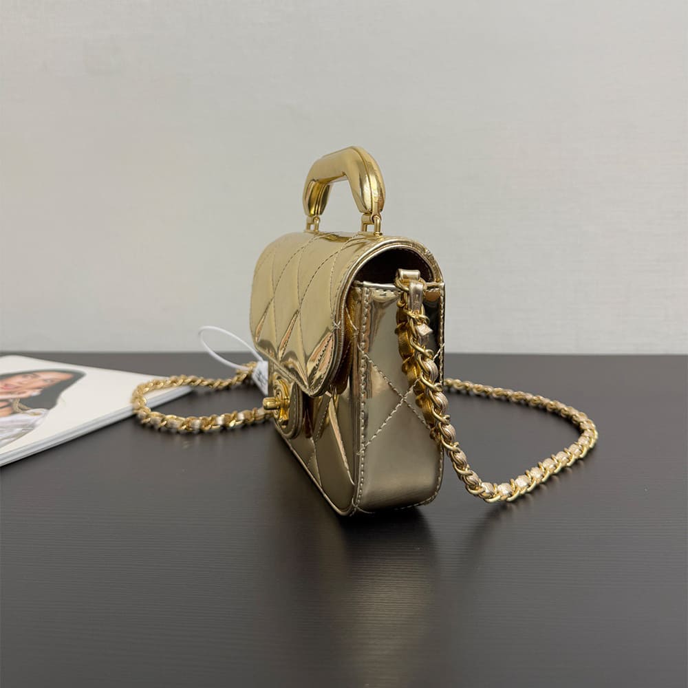 CHANEL Mini Flap Bag with Top Handle(high-end grade) - Top Club