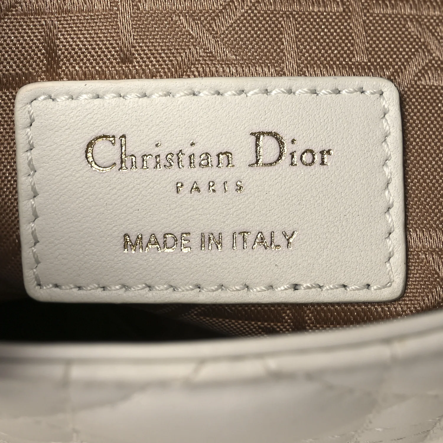 Lambskin Cannage Mini Lady Dior White - Top Club