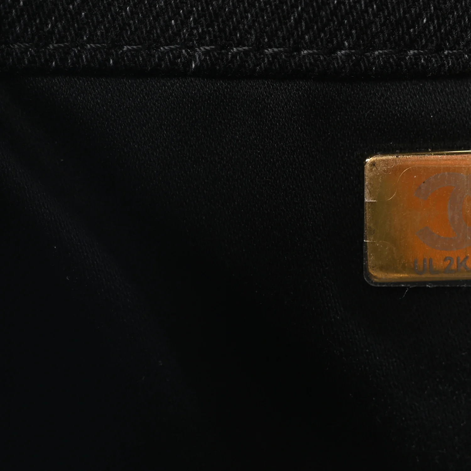 Washed Denim Quilted Medium Chanel 25 Handbag Black - Top Club