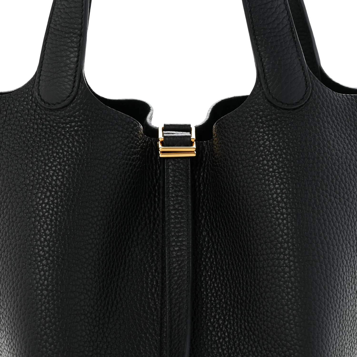 Taurillon Clemence Picotin Lock 22 MM Black - Top Club