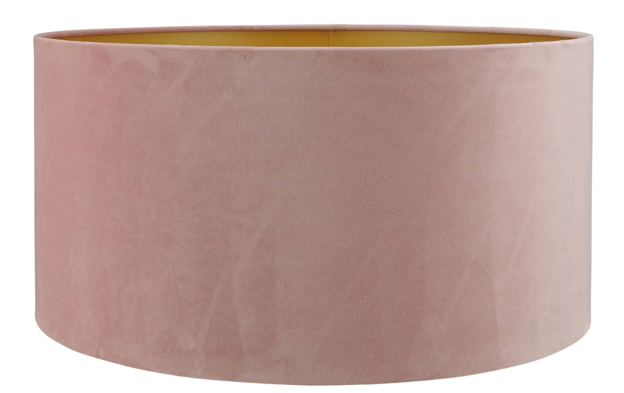 Lampenkap San Remo velours roze + gouden binnenkant 50x50x25 cm