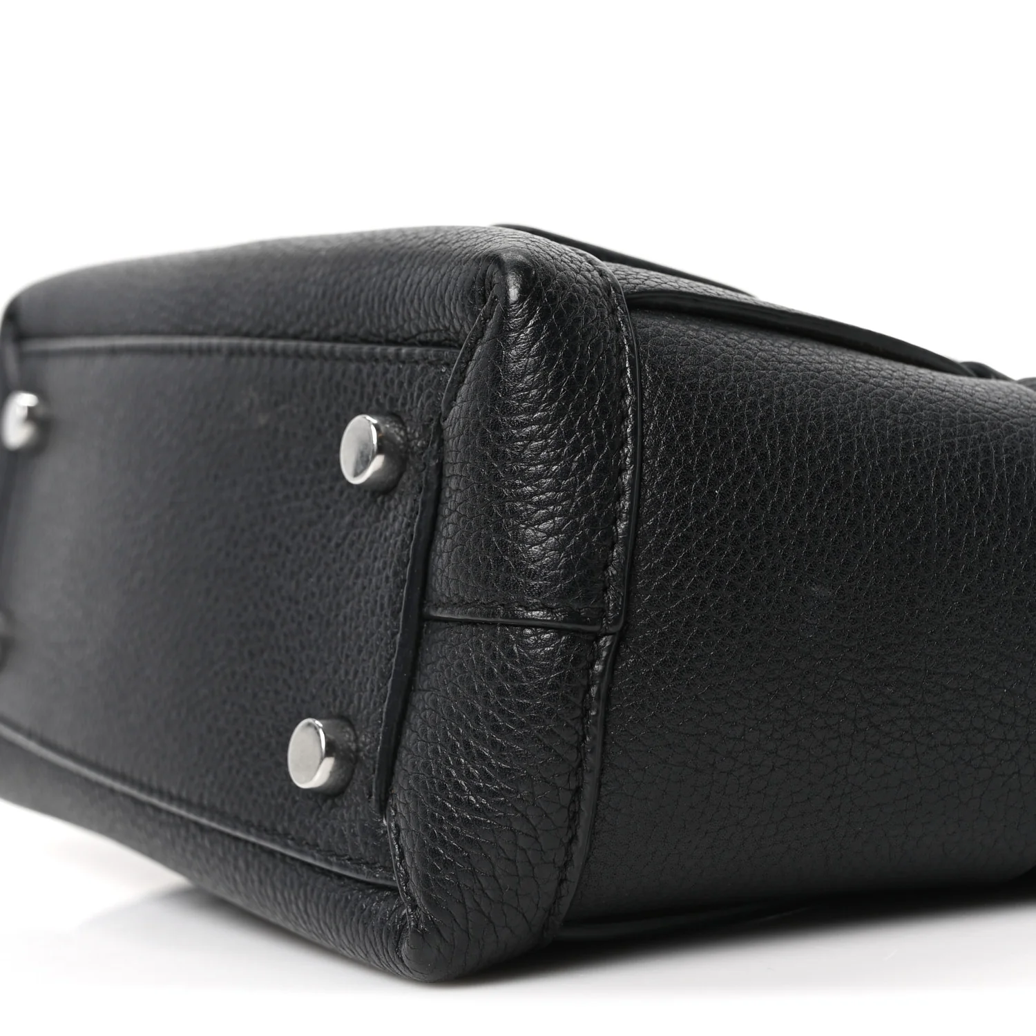 Grained Calfskin Mini Maxi Intrecciato Arco 33 Black - Top Club
