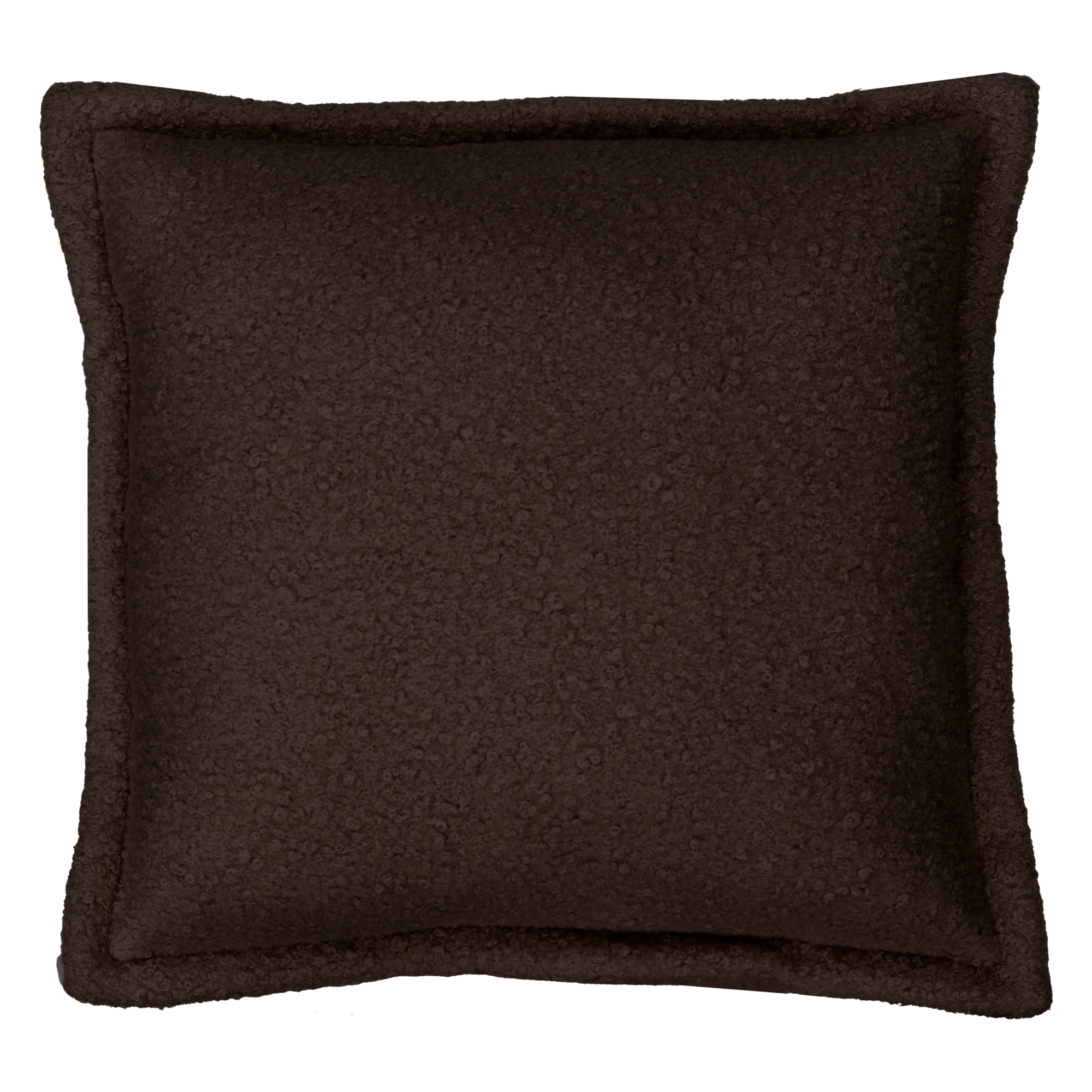 Sierkusssen bouclé dark chocolate 54x54 cm