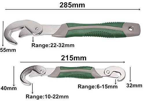 spanners Set di chiavi universali da 2 pezzi Chiave a scatto e presa chiave 6-32mm per dadi e bulloni Set di utensili manuali multifunzione Kit di utensili manuali Kit di utensili hardware Set d