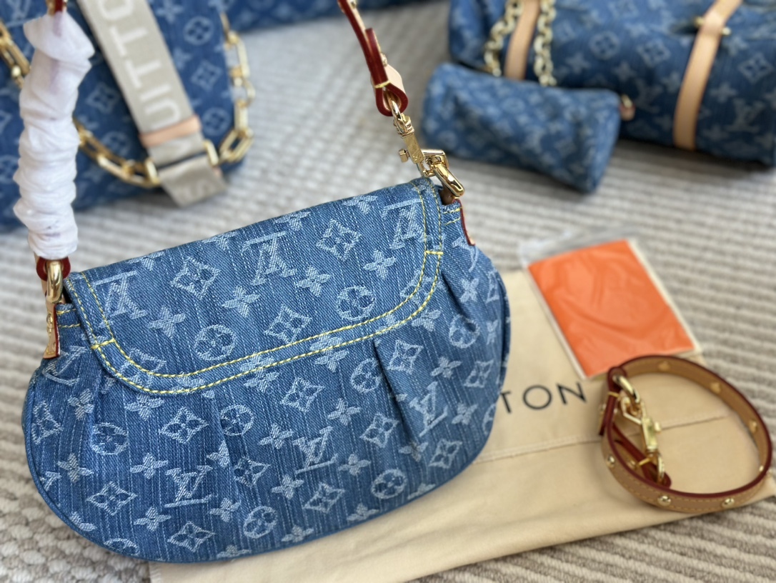 Louis new arrival denim bag sunset size: 26*15 cm - Top Club