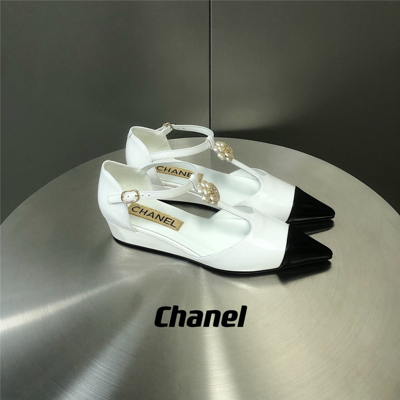 chanel camellia wedge heel pointed toe shoes - Sneaker Replica Workshop