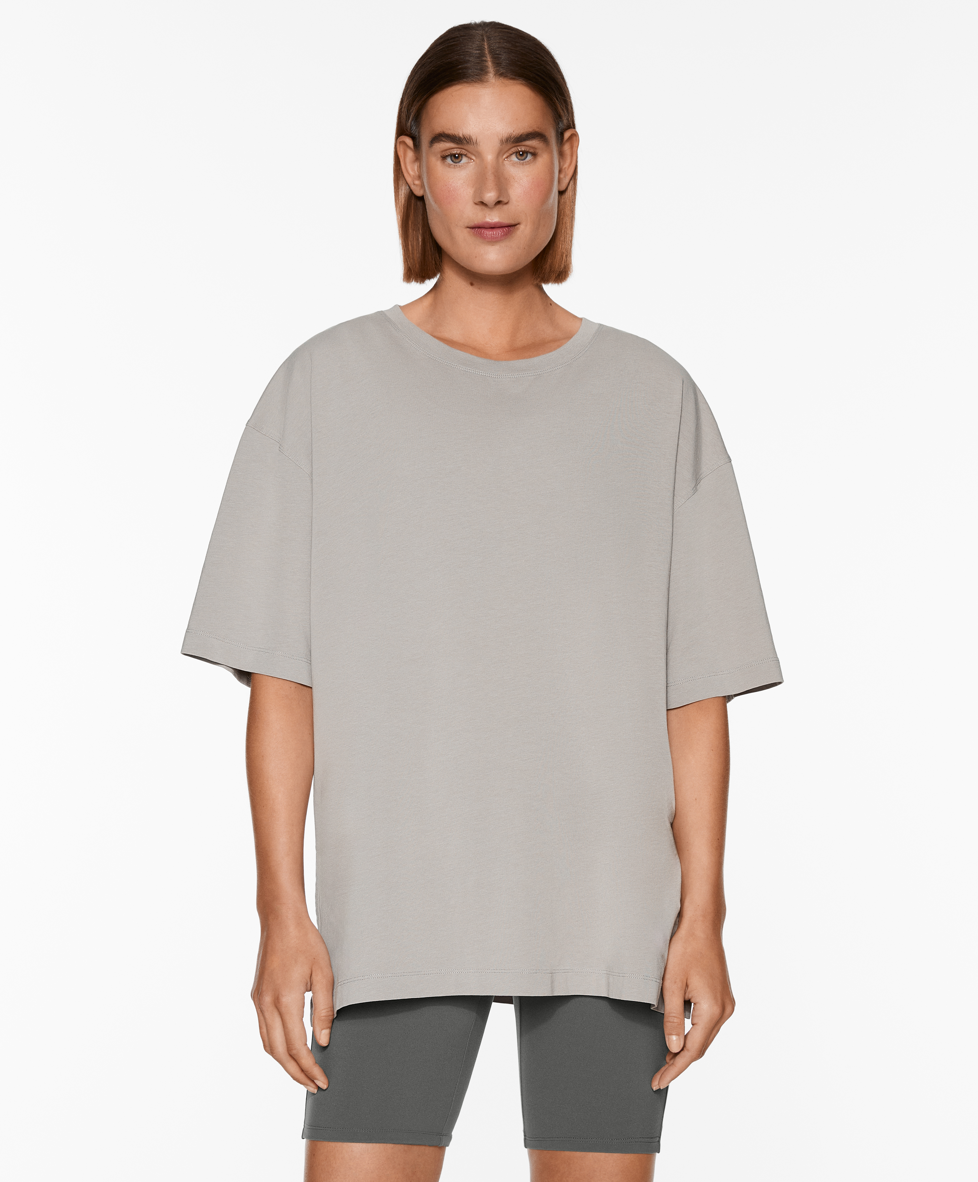 OYSHO Short sleeve cotton blend T-shirt