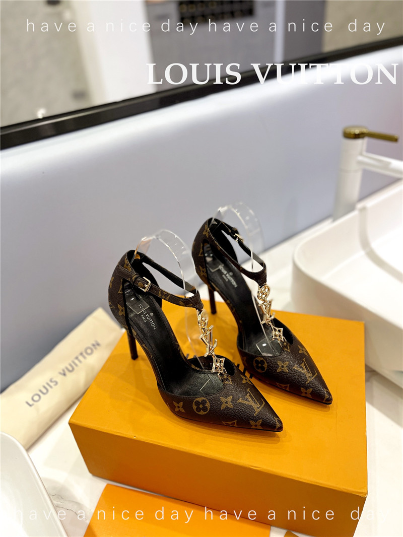 louis vuitton LV fashion bazaar metal chain high heels - Sneaker Replica Workshop