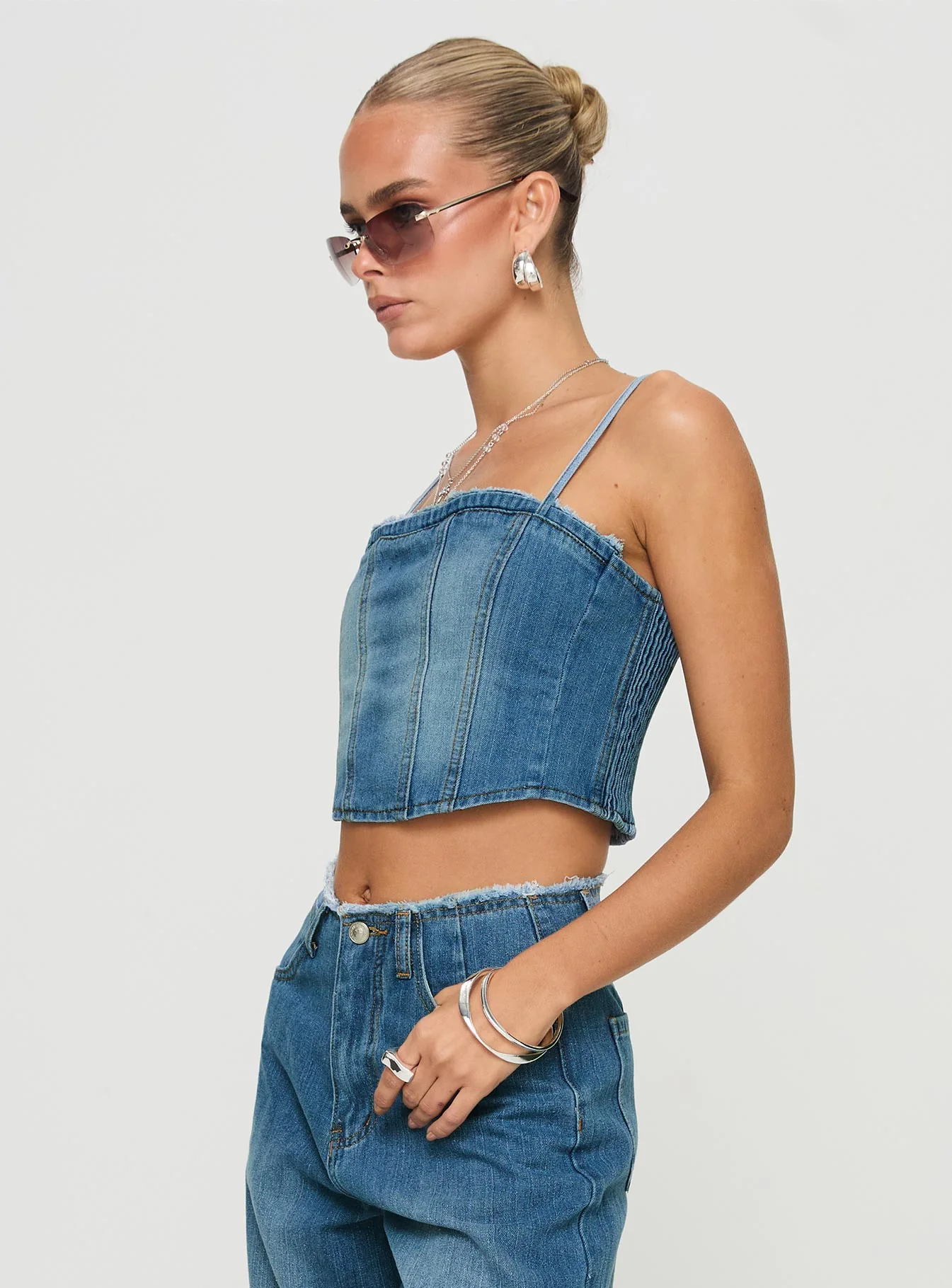 Vihaan Top Blue Wash