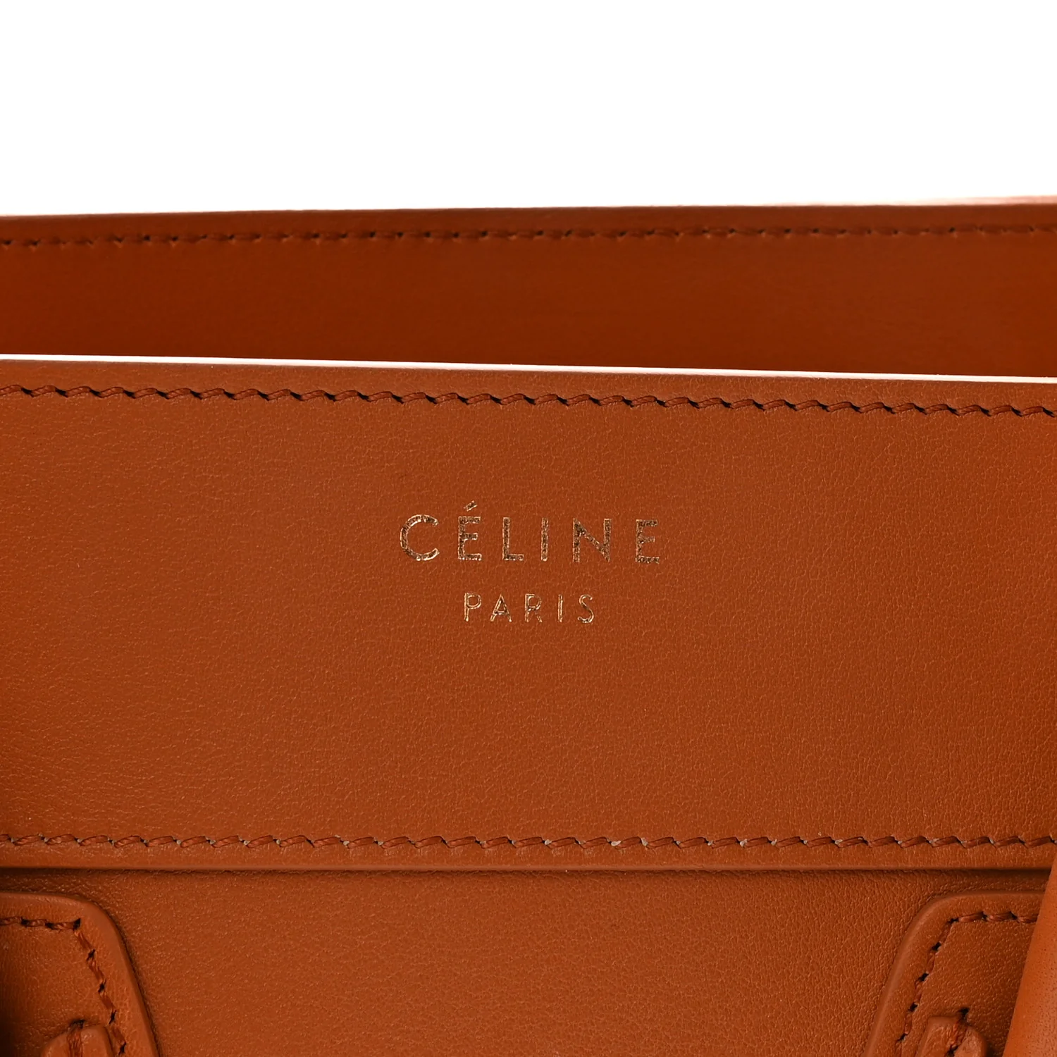 Smooth Calfskin Micro Luggage Light Copper - Top Club
