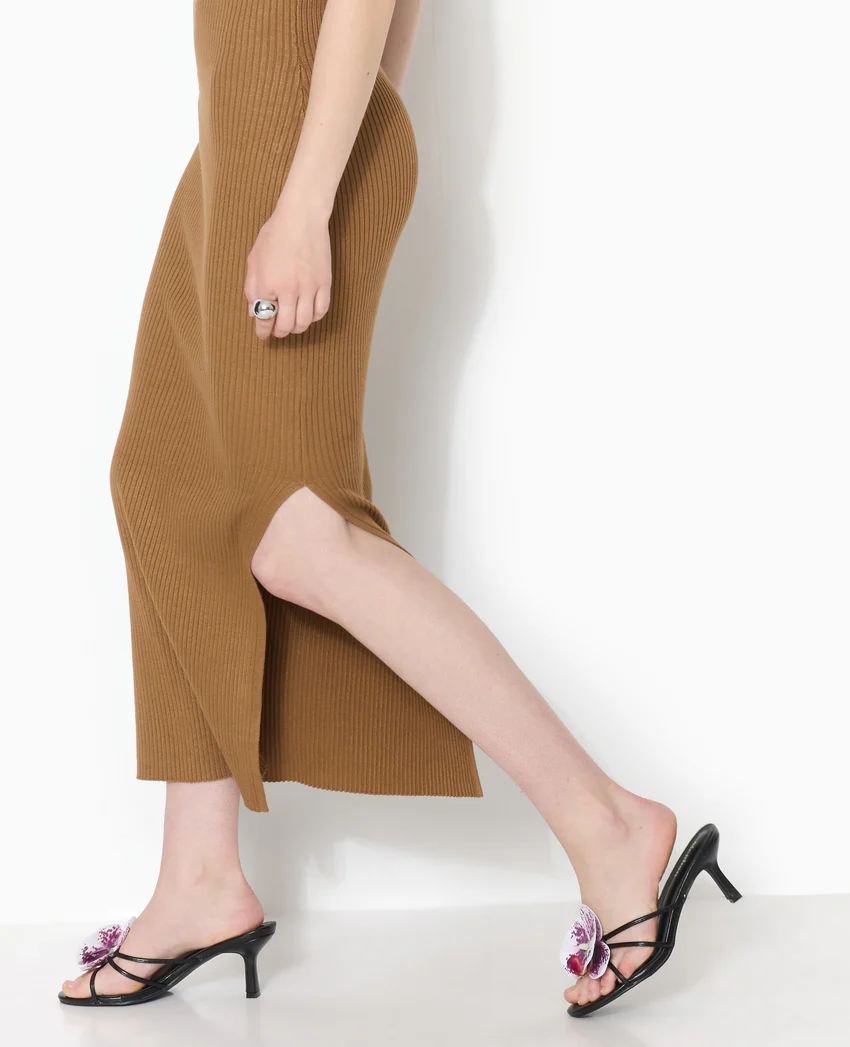 Pimkie Robe longue bustier en maille côtelée