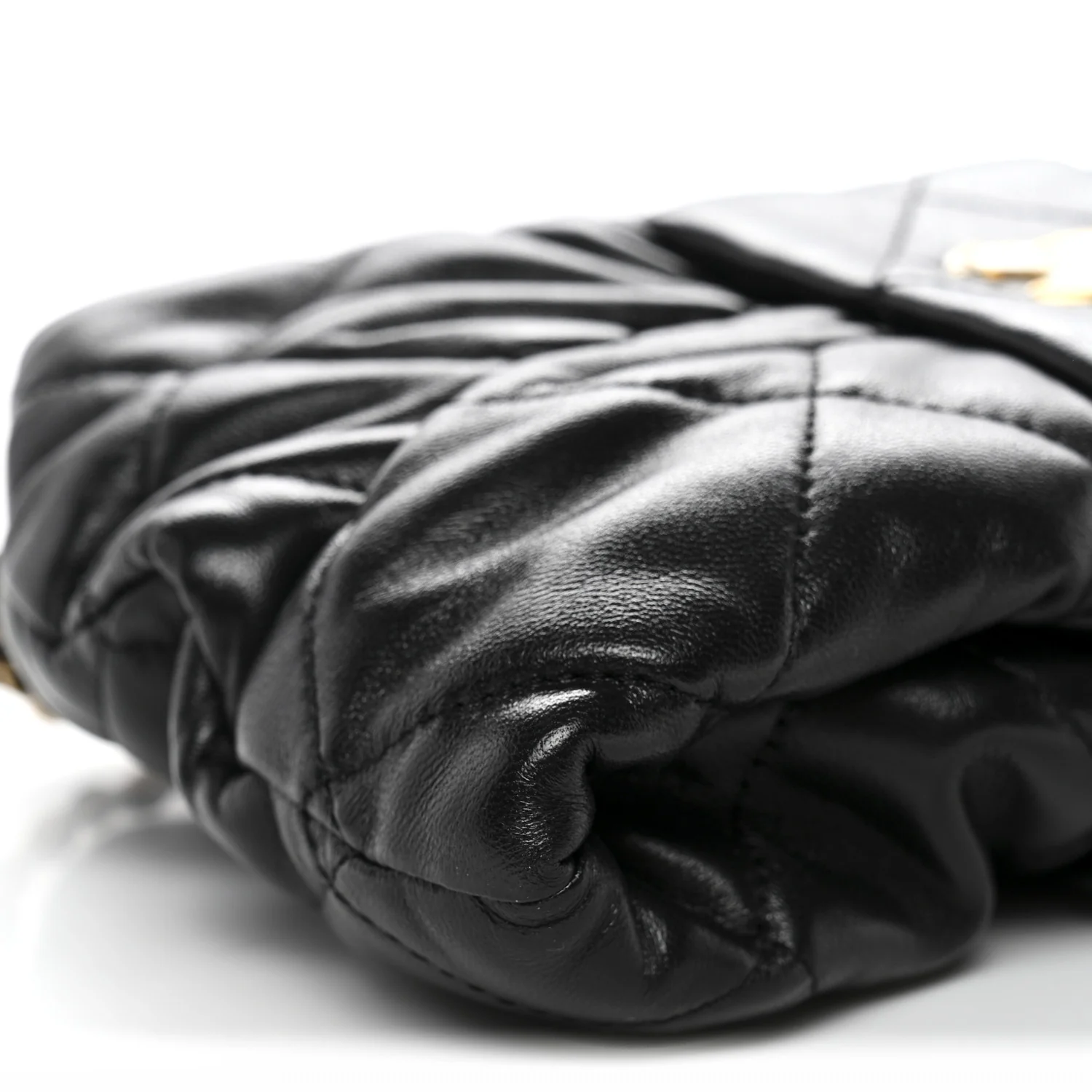 Lambskin Quilted Mini Bow Bag Black - Top Club