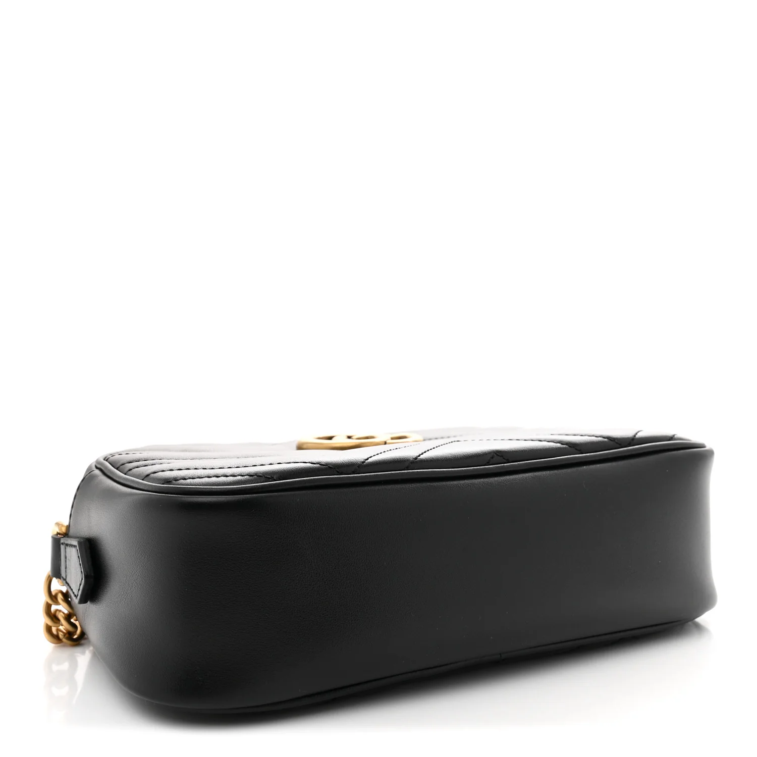 Calfskin Matelasse Small GG Marmont Camera Bag Black - Top Club