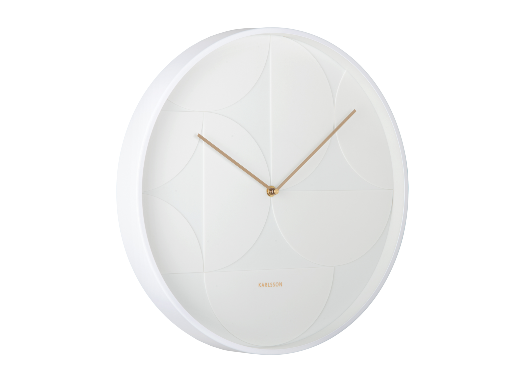 Wall clock Echelon Circular white