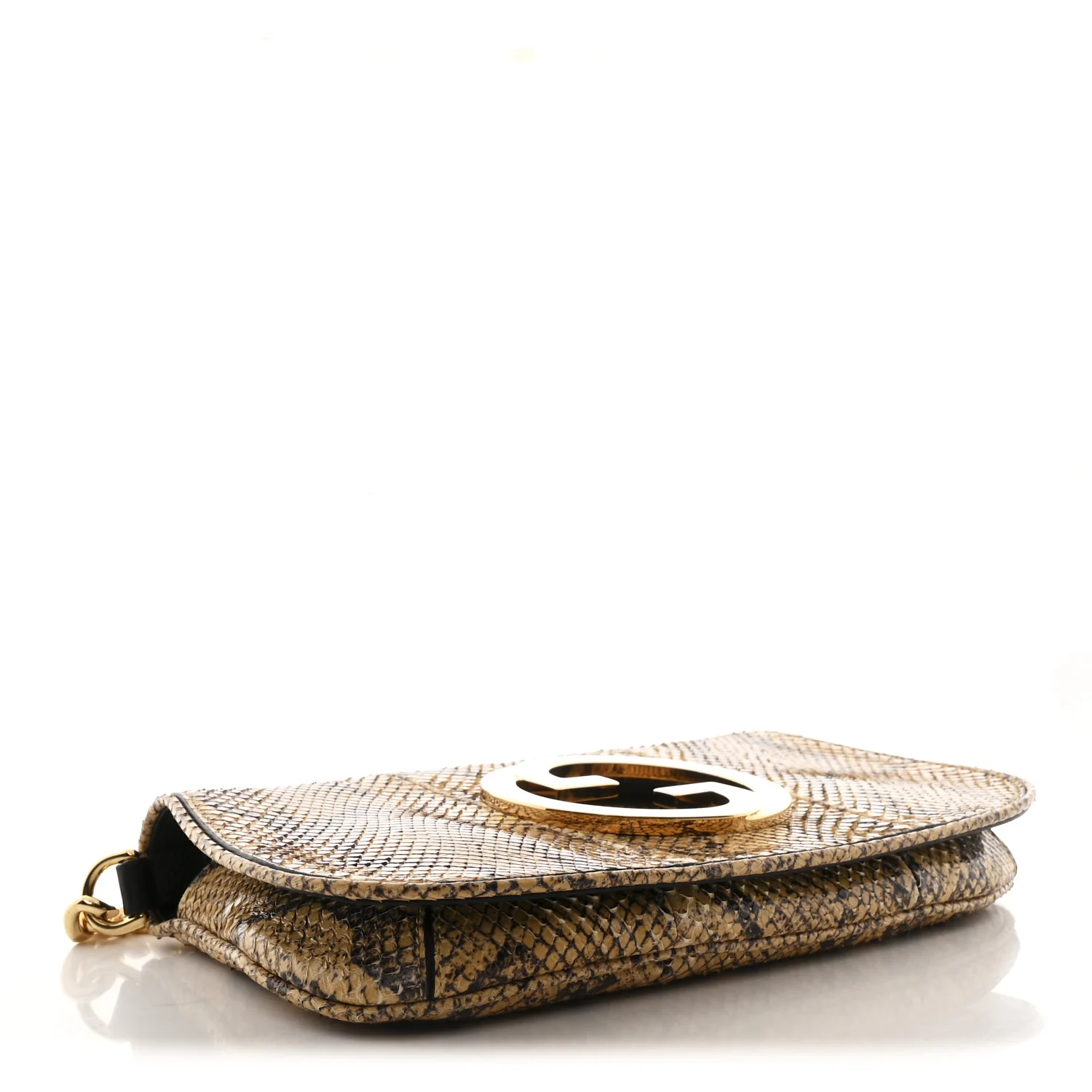 Roxy Snakeskin Blondie Chain Shoulder Flap Bag Roccia - Top Club