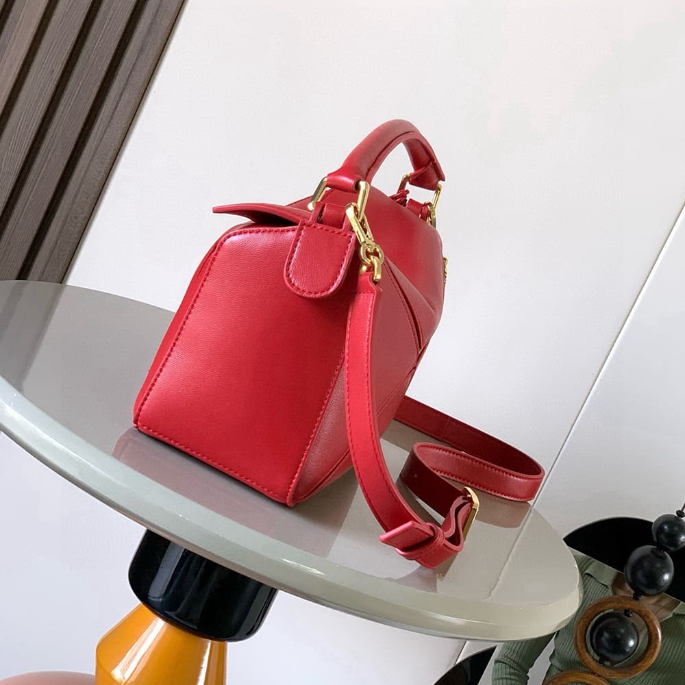 Loewe Small Featherlight Puzzle bag in nappa lambskin(HIGH-END GRADE) - Top Club