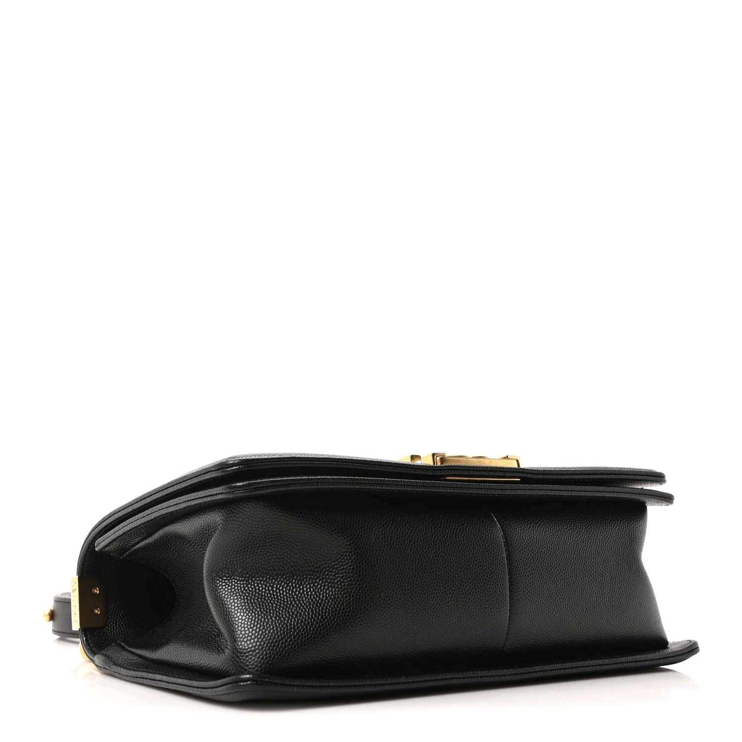 Caviar Quilted Medium Boy Flap Black - Top Club