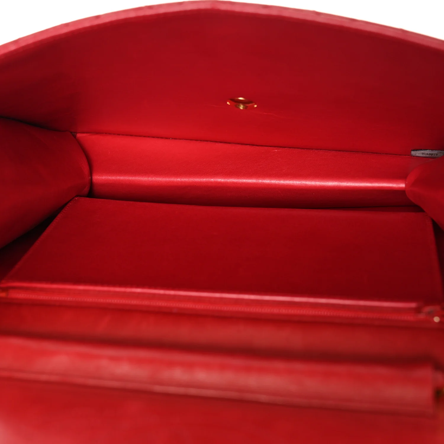 Lambskin Quilted Medium Single Flap Red - Top Club