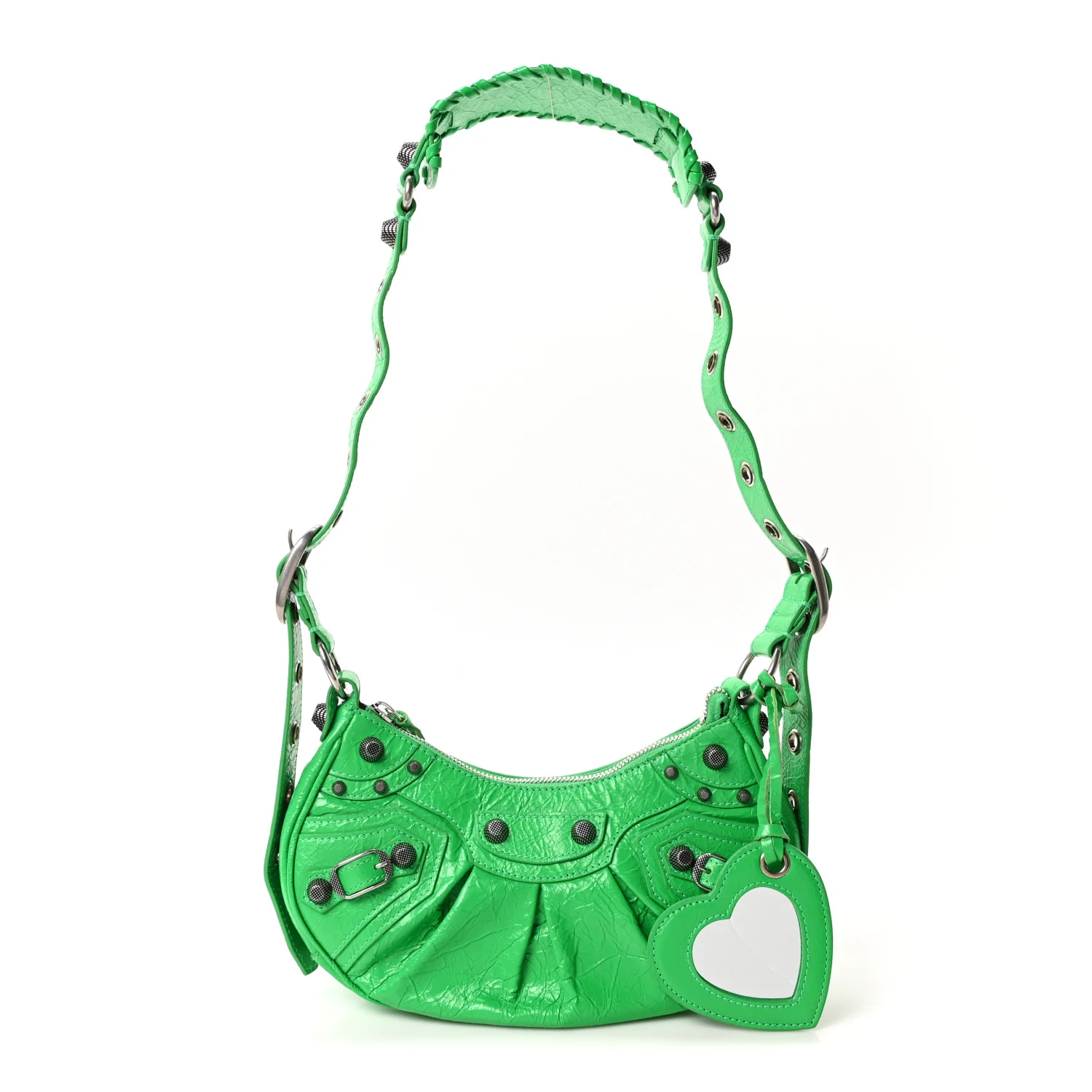 Agneau Arena Le Cagole Shoulder Bag XS Vivid Green - Top Club
