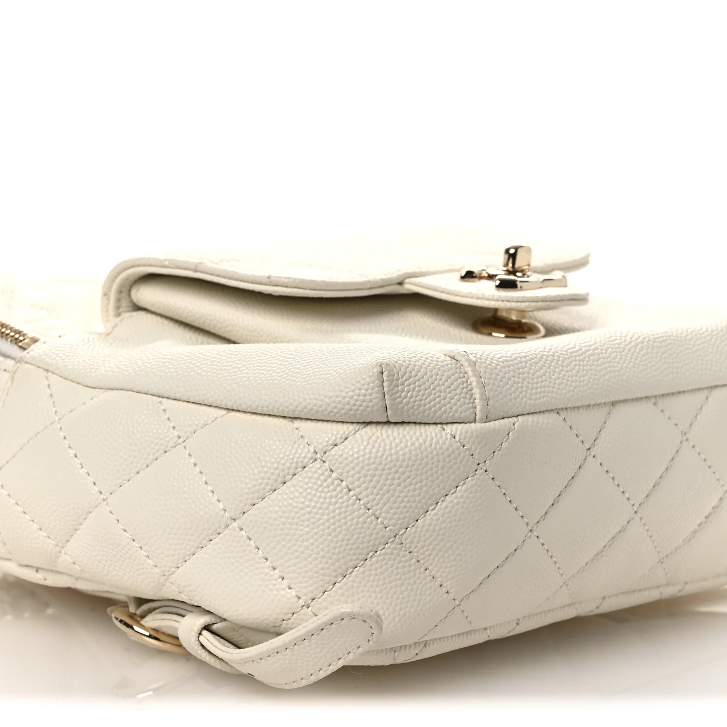 Caviar Quilted Small CC Day Backpack White - Top Club