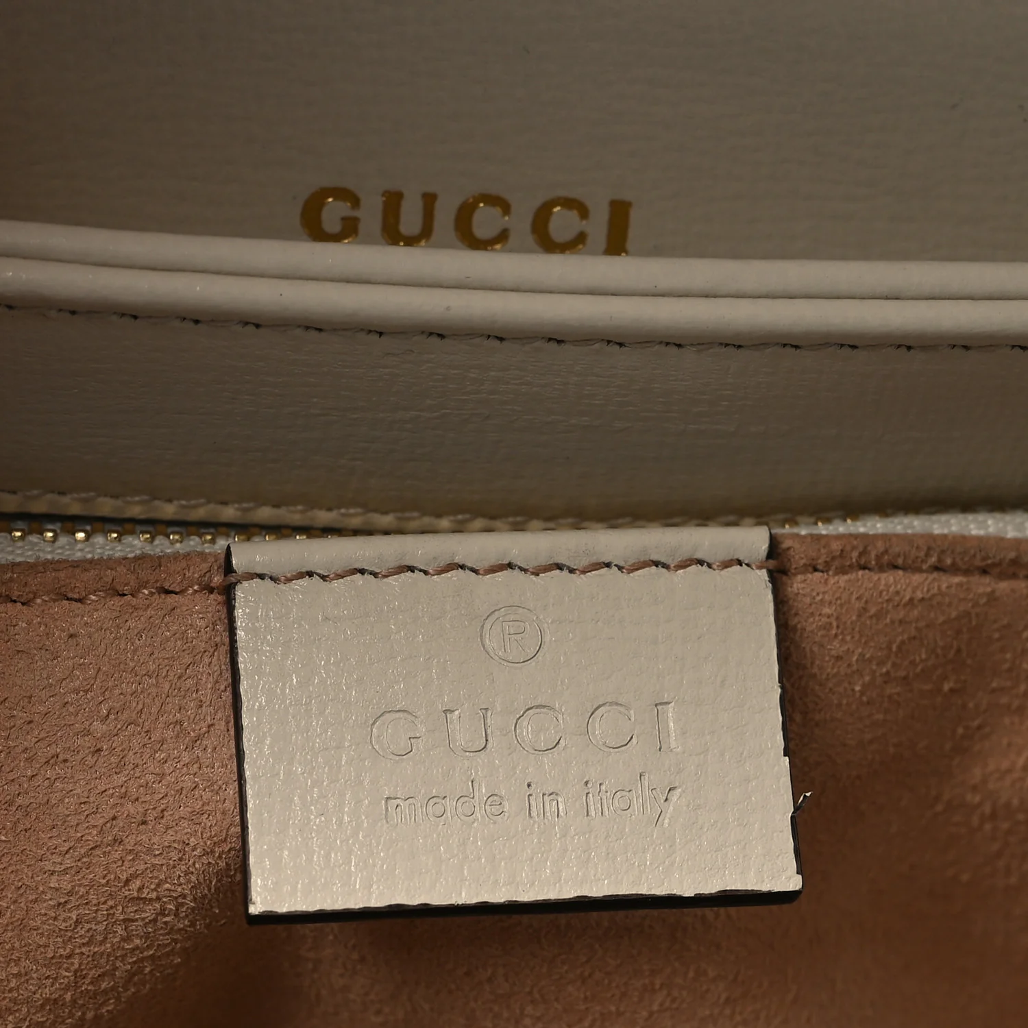 GG Supreme Monogram Horsebit 1955 Shoulder Bag Beige Mystic White - Top Club