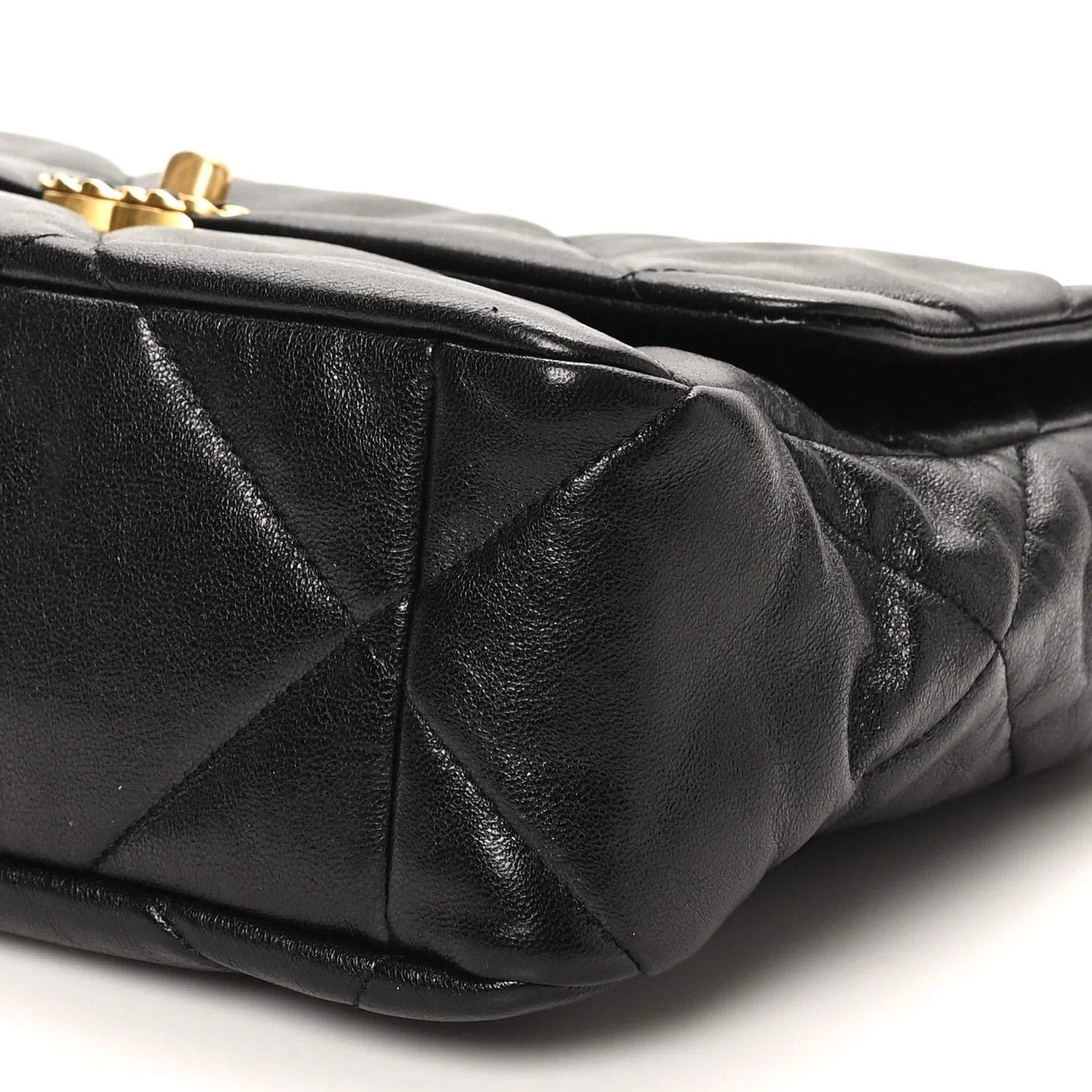 Lambskin Quilted Large Chanel 19 Flap Black - Top Club