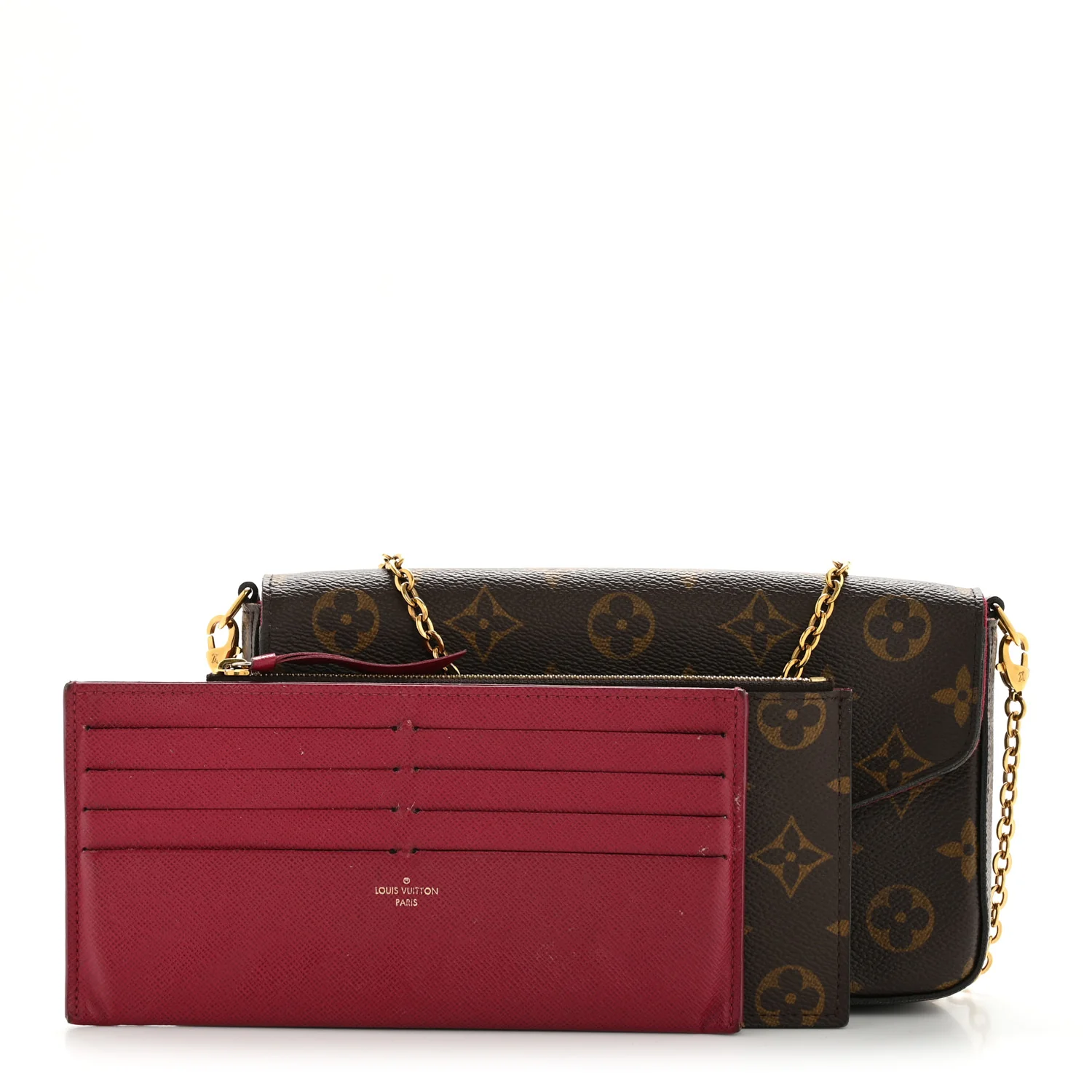Monogram Pochette Felicie Chain Wallet Fuchsia - Top Club