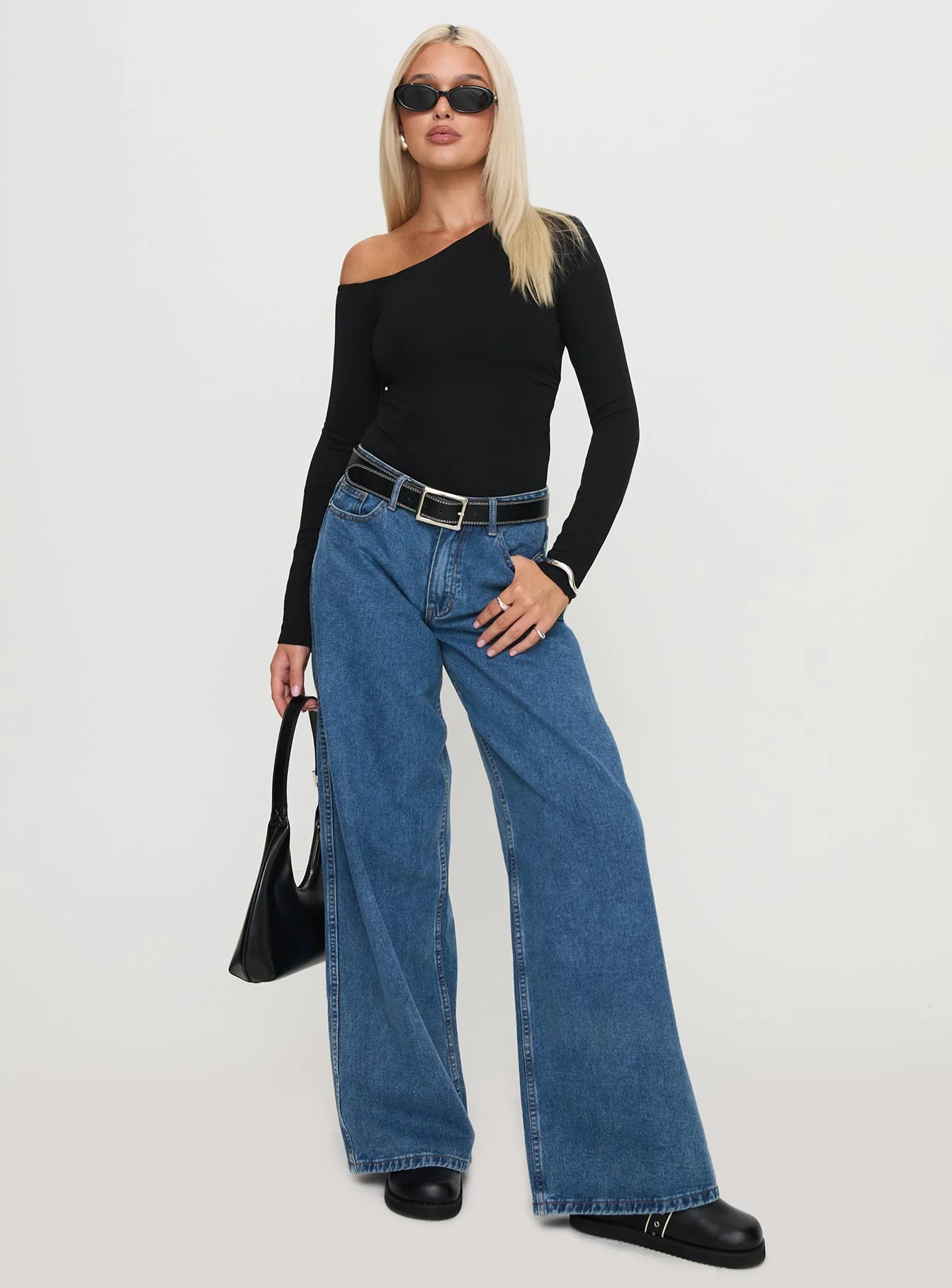 Miyako Long Sleeve Bodysuit Black