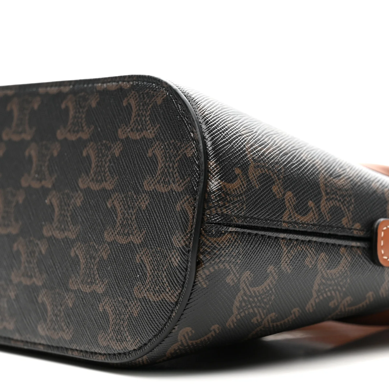 Canvas Calfskin Triomphe Teen Honorine Bag Tan - Top Club