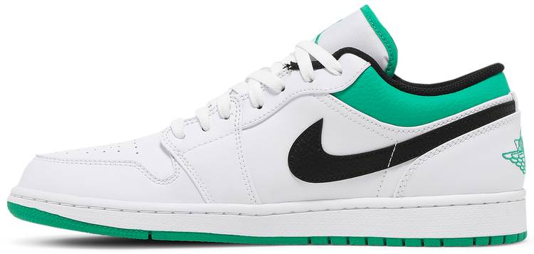 Air Jordan 1 Low  White Lucky Green  553558-129 - Sneaker Replica Workshop