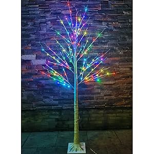 purple tree light