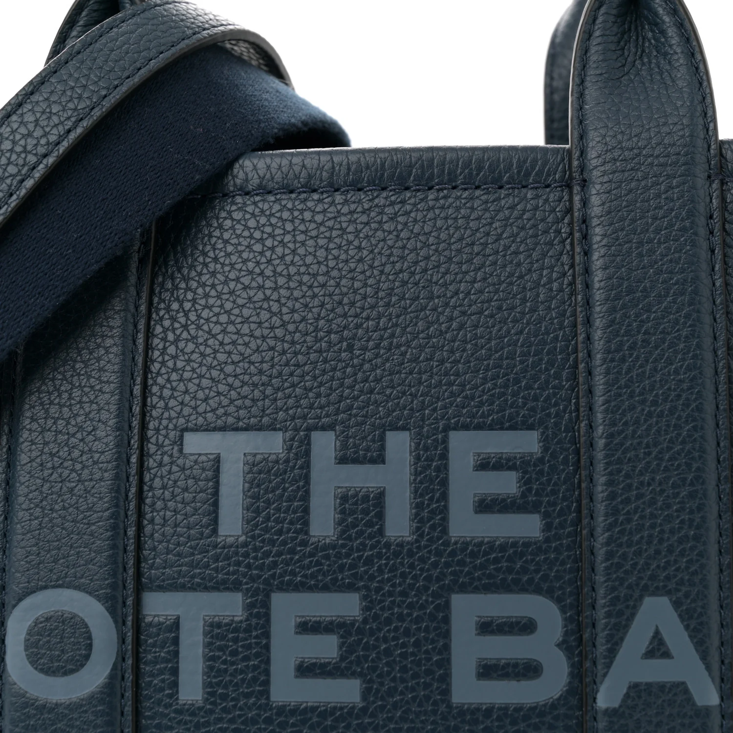 Grained Calfskin Small The Tote Bag Blue Sea - Top Club
