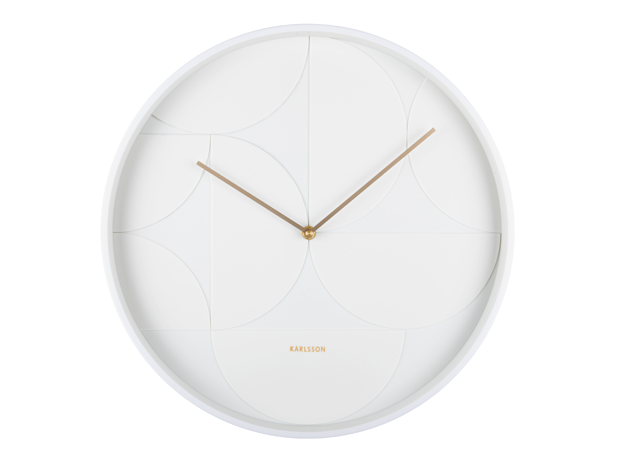 Wall clock Echelon Circular white